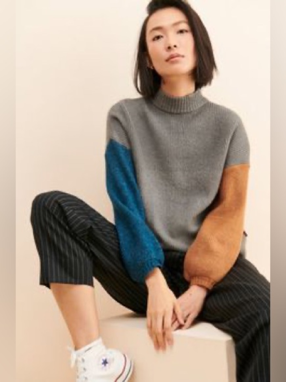 Brixton Mix Match Colorblock Sweater